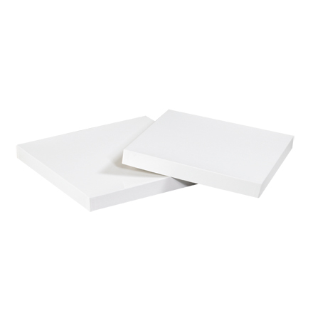 6 x 6" White Deluxe Gift Box Lids