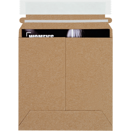 6 x 6" Kraft Self-Seal Stayflats Plus<span class='rtm'>®</span> Mailers